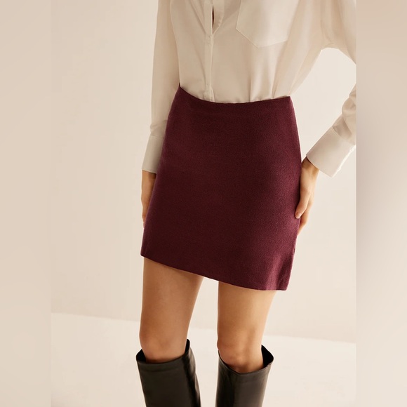 Commense V-Neck Slim Fitted Cardigan & Minimalist Slim Sweater Mini skirt set - Picture 7 of 16